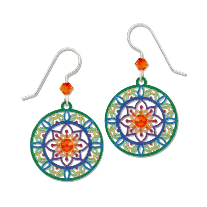 Vibrant Mandala Earrings