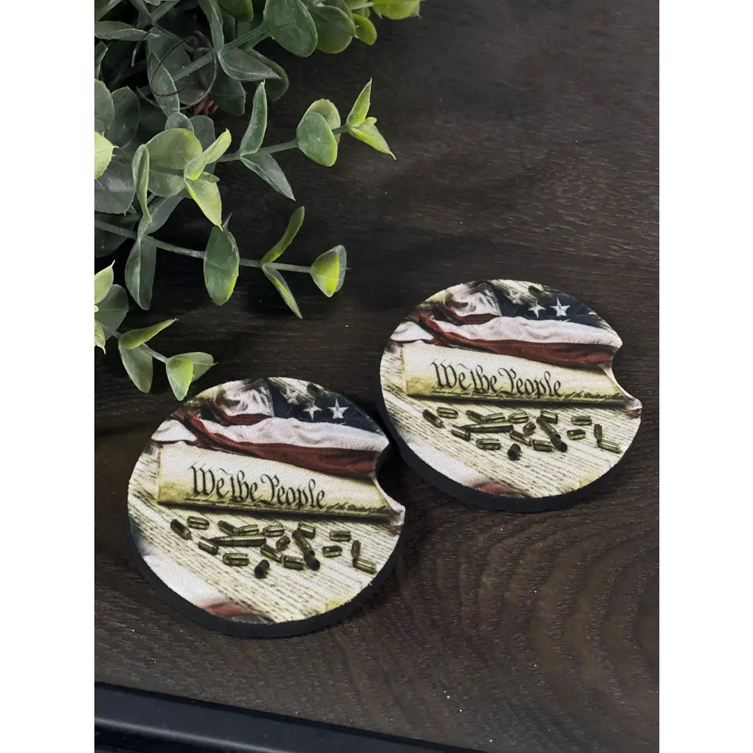 We the People Car Coaster Set