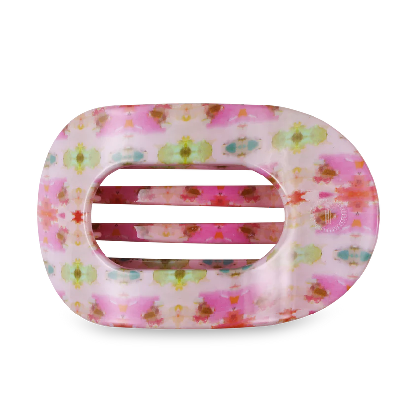 Teleties Flat Round Hair Clip- Giverny