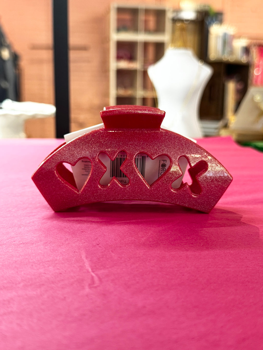 Teleties Sweet Talker Hair Clip- Red