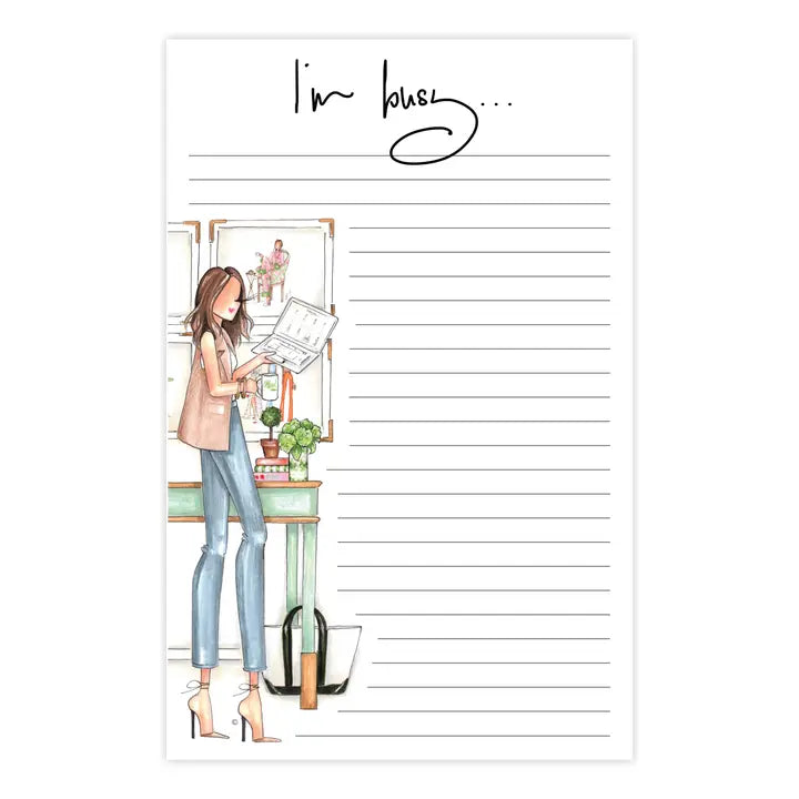 "I'm Busy" Notepad