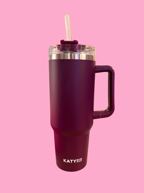 Plum 40 oz Tumbler Cup with Handle