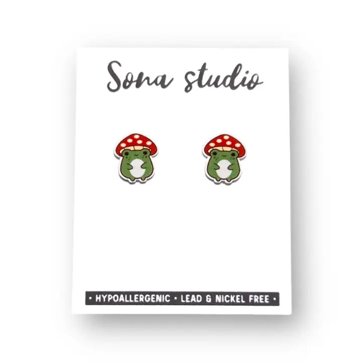 Toad Stud Earrings