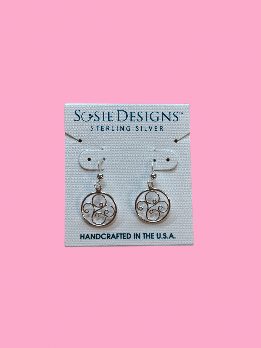 Silver Scrolled Swirls Earrings