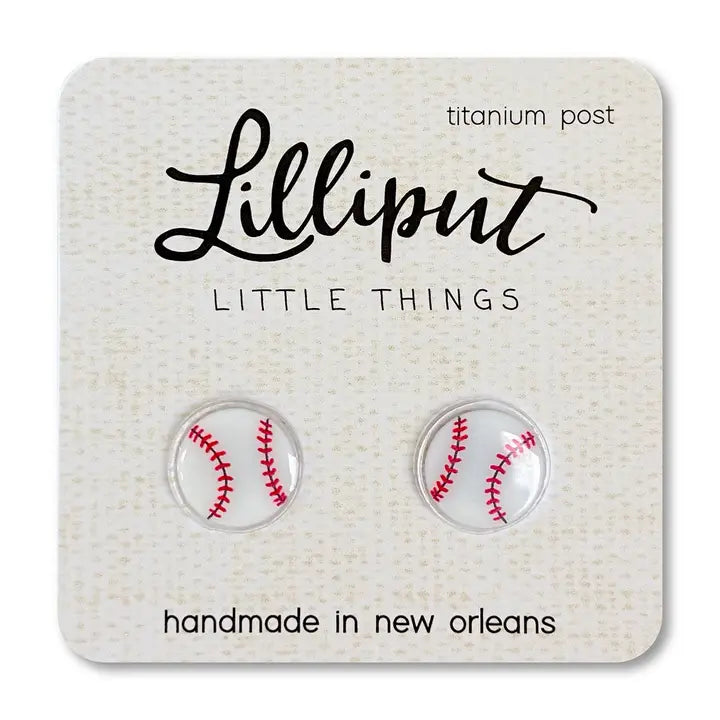 Baseball Post Earrings