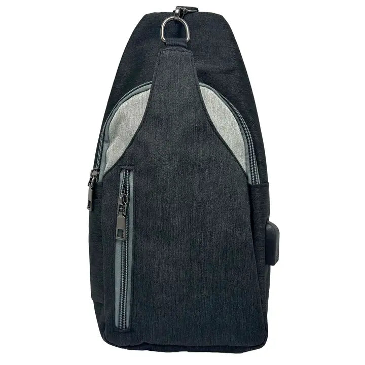 NuPouch Anti-Theft Daypack - Black and Grey