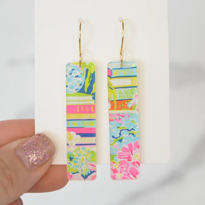 Preppy Book Earrings