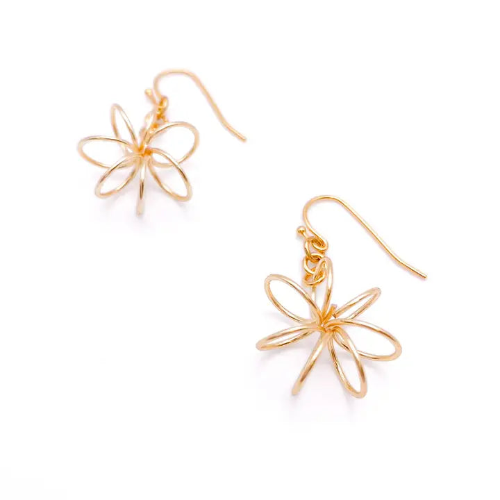 Gold Brickhouse Wire Earrings