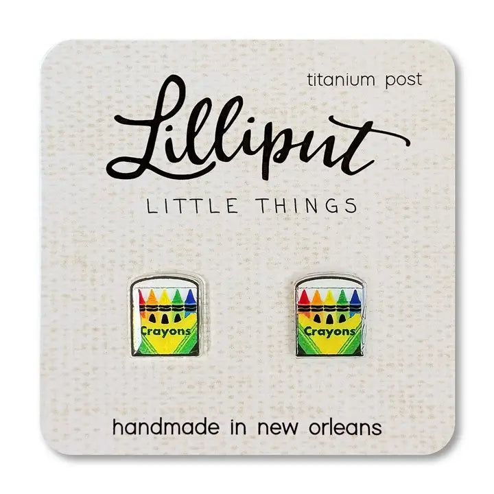 Lilliput Crayons Post Earrings