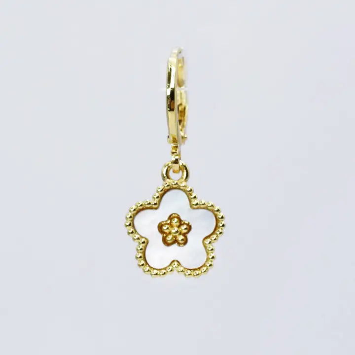 Cute Flower Gold Charm
