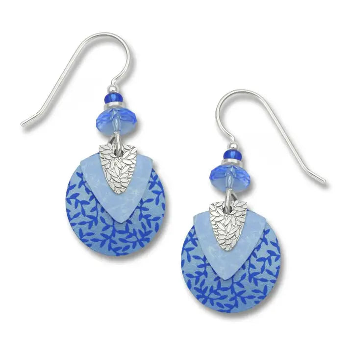 Periwinkle Disc Earrings