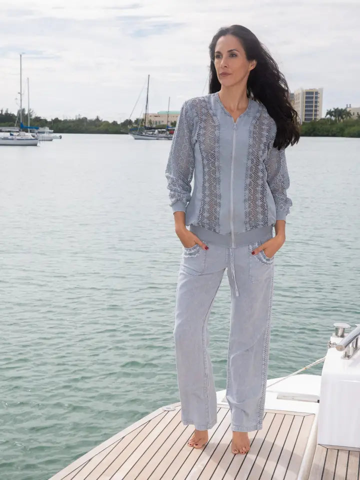 Bali Fossil Gray Cotton Pants