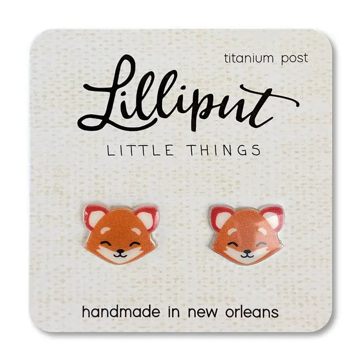 Fox Post Earrings
