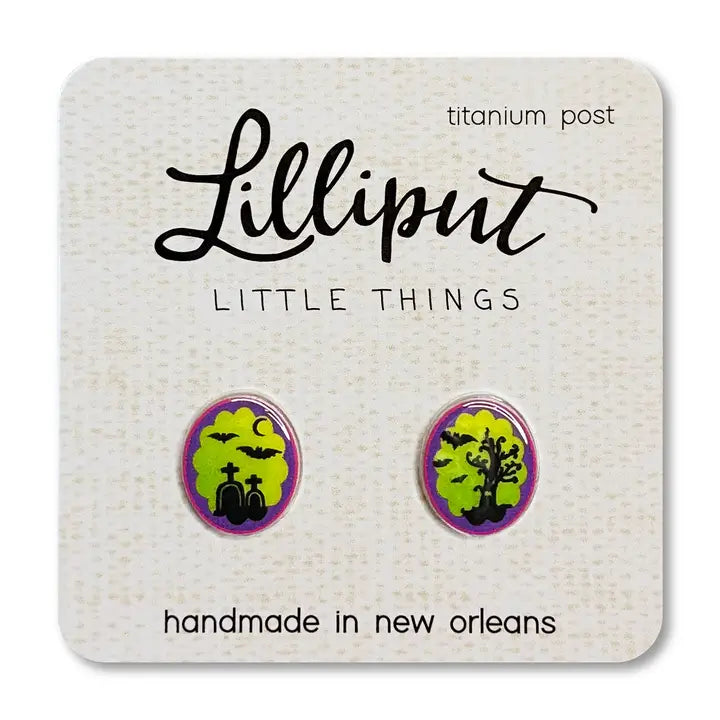 Graveyard Post Earrings