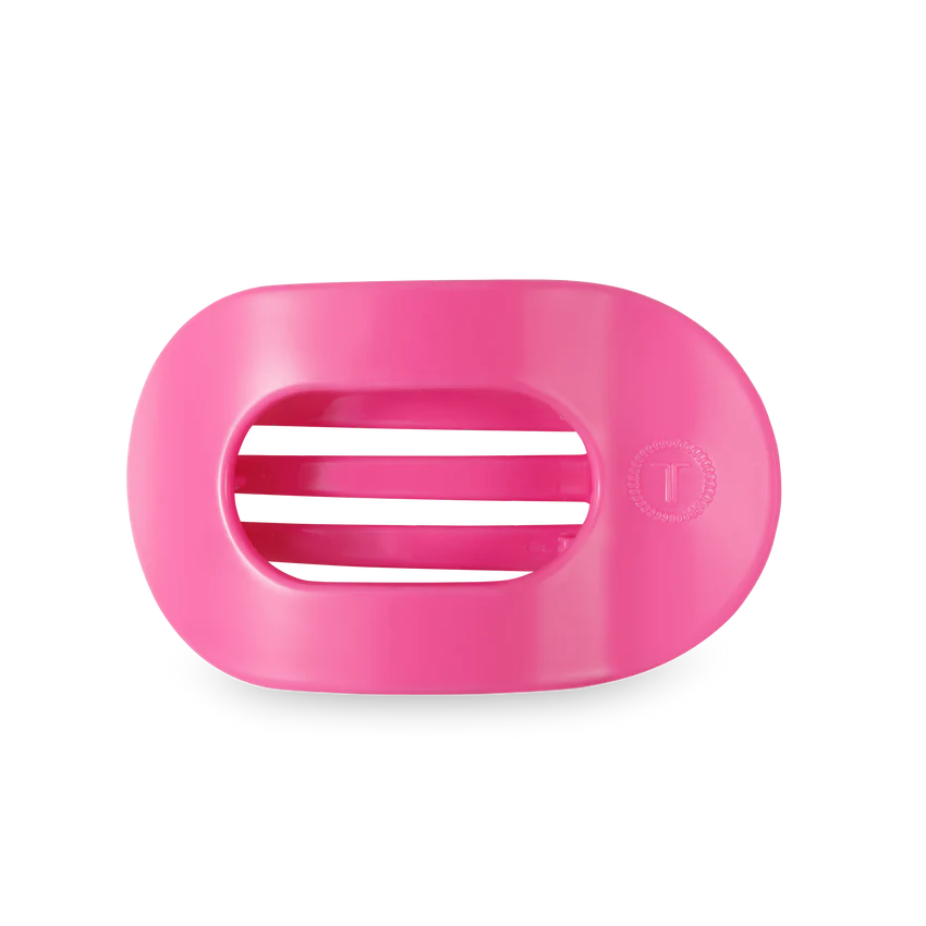 Teleties Flat Round Hair Clip-Paradise Pink
