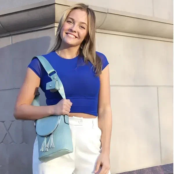 Abby Crossbody Purse in Mint
