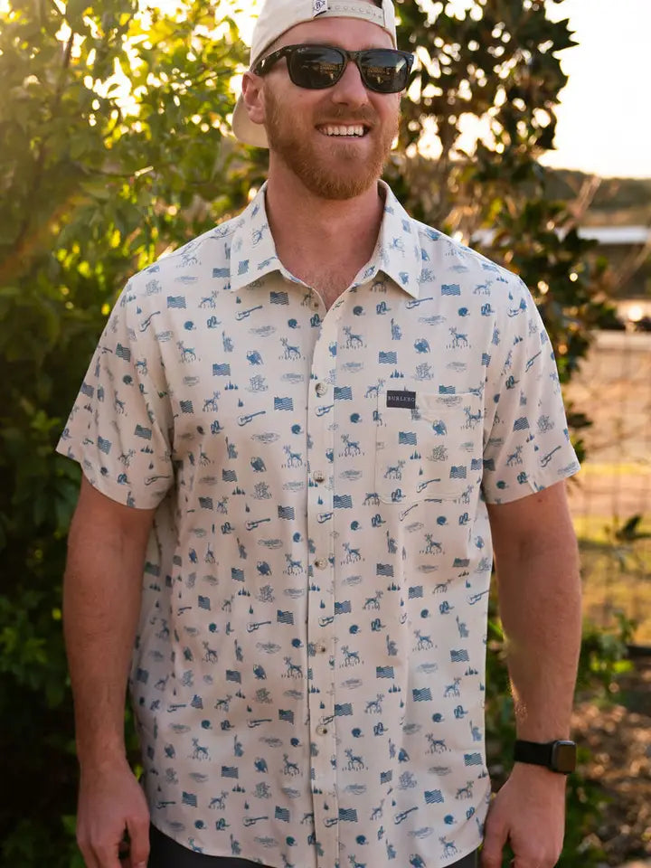 Burlebo Performance Button Up - America the Great