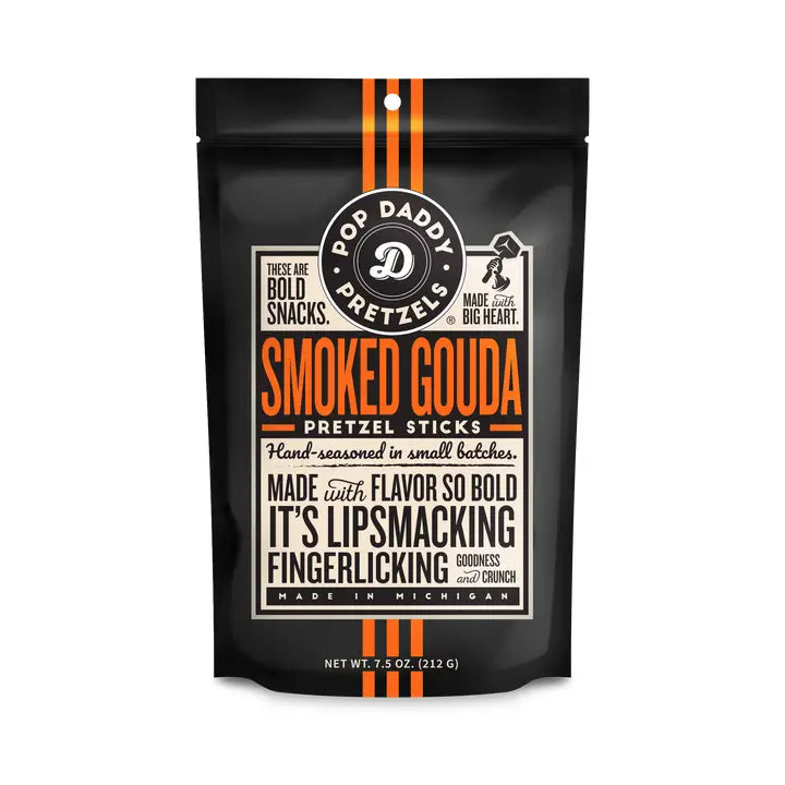 Pop Daddy Smoked Gouda Seasoned Pretzels 7.5oz