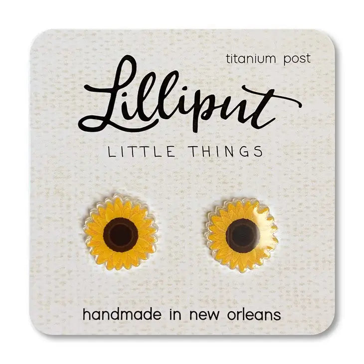 Sunflower Post Earrings