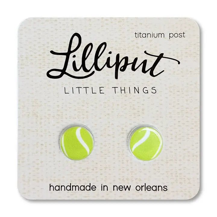 Tennis Ball Post Earrings