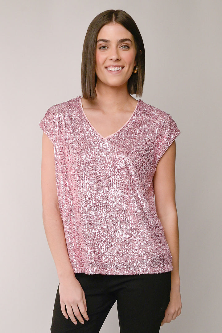 Sparkle Pink Sequins Top