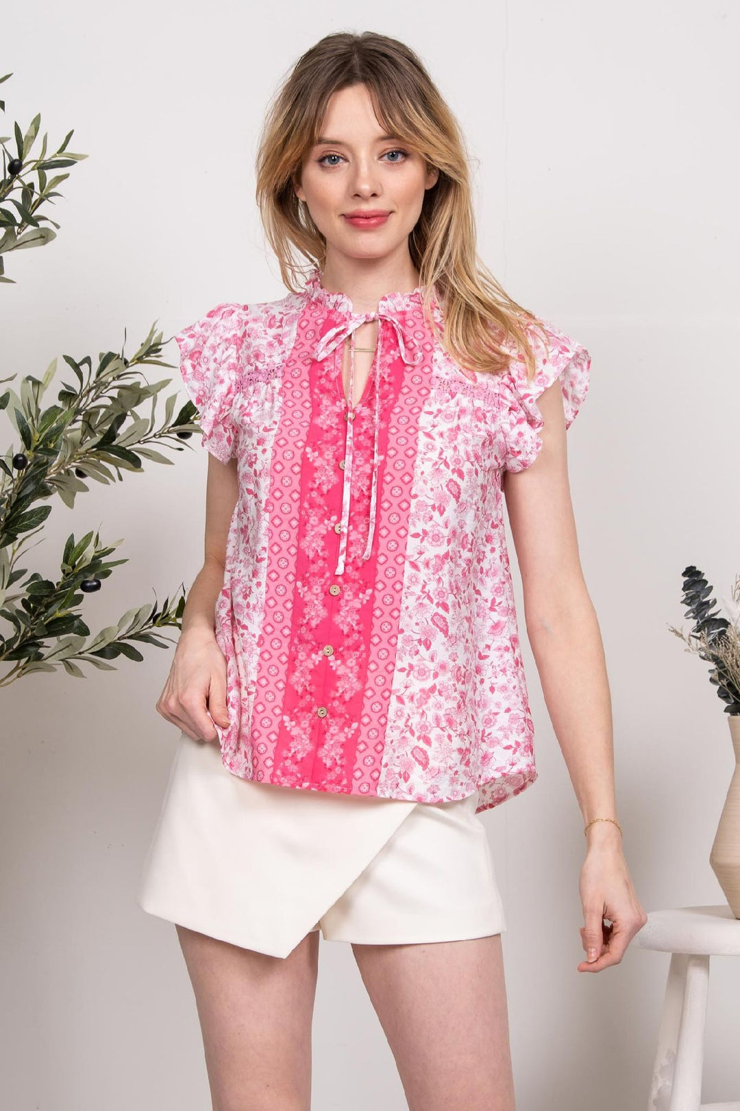 Floral Print Flowy Top