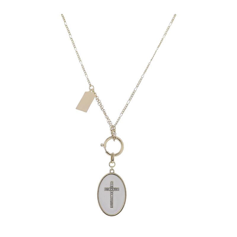 Lennox Gold Cross Pendant Necklace