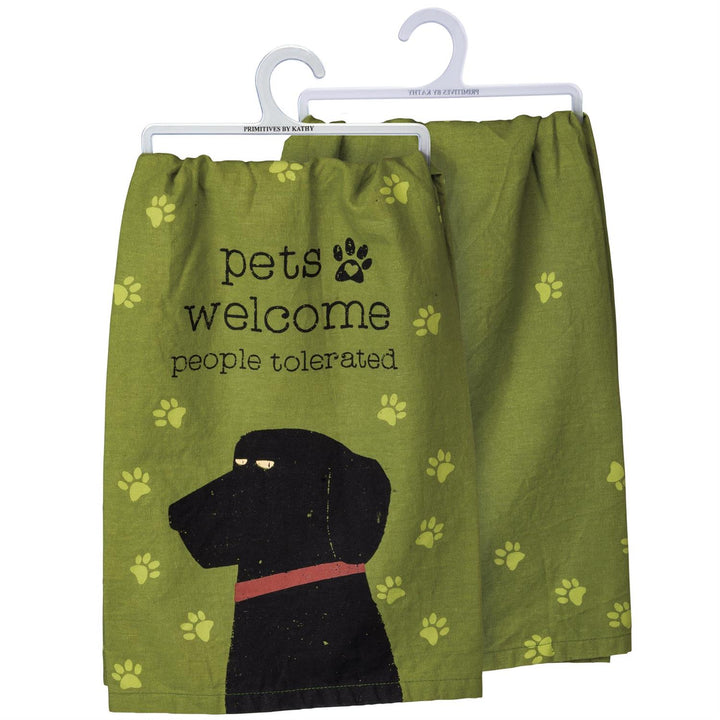 Pets Welcome Kitchen Towel