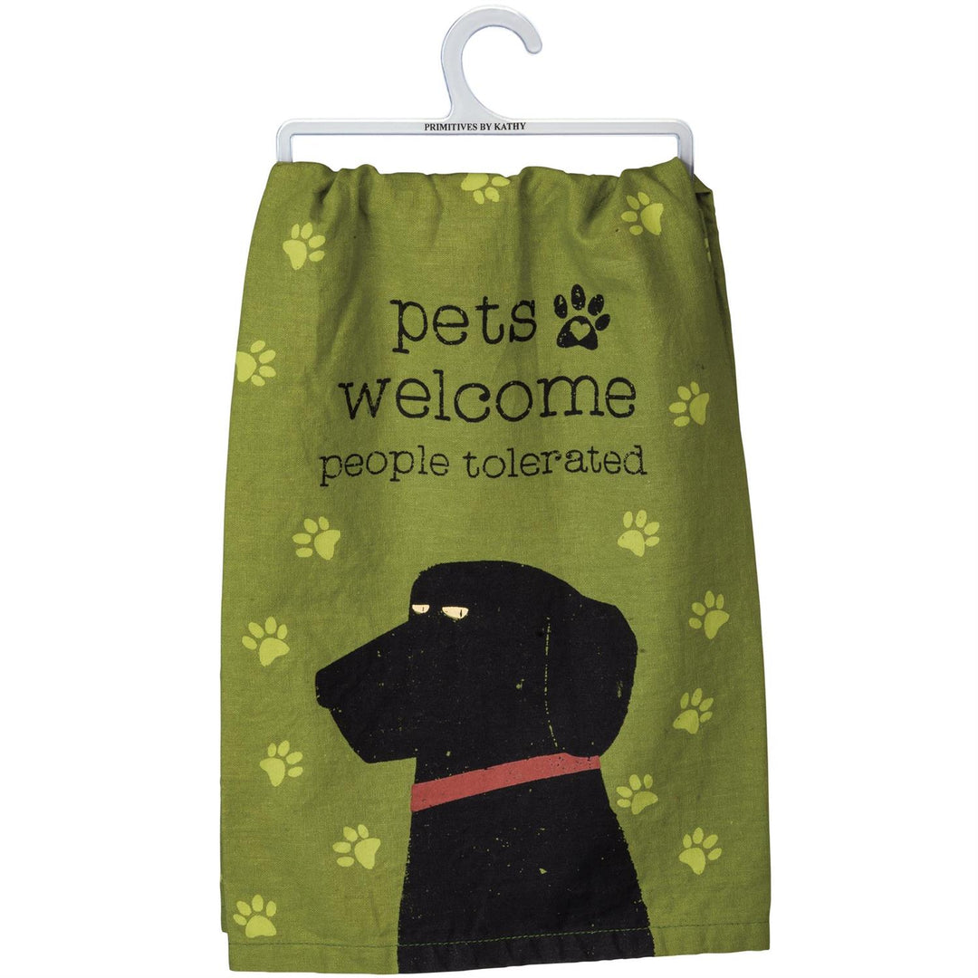 Pets Welcome Kitchen Towel