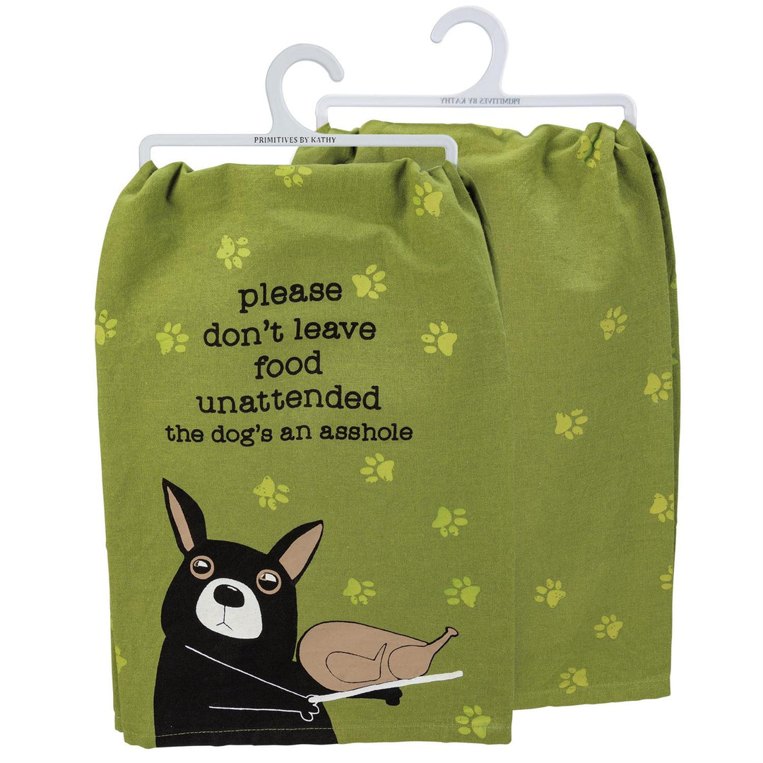 Please Don't Leave Food Kitchen Towel