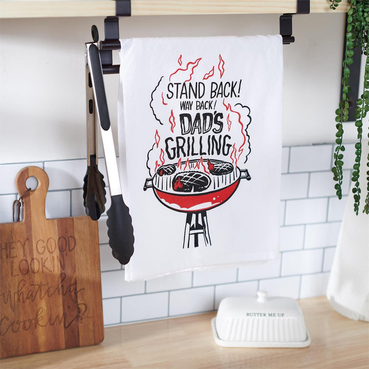 Stand Back Dad's Grilling Kitchen Towel