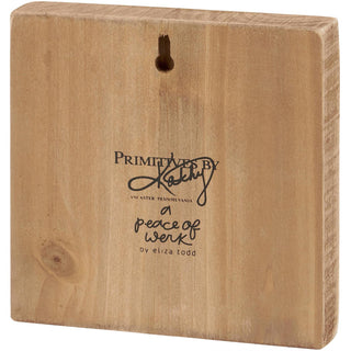 See the Good Wood Block Sign