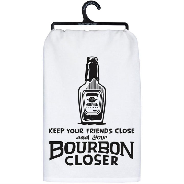 Keep Friends & Bourbon Kitchen Towel