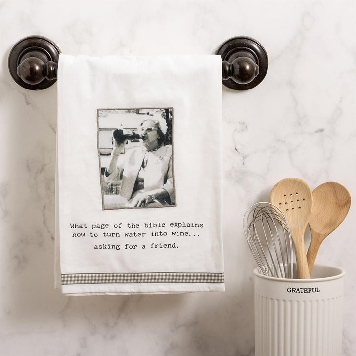 How To Turn Water Into Wine Kitchen Towel