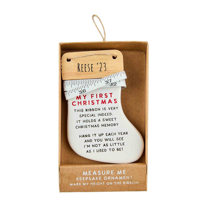 Stocking Measuring Ribbon Ornament