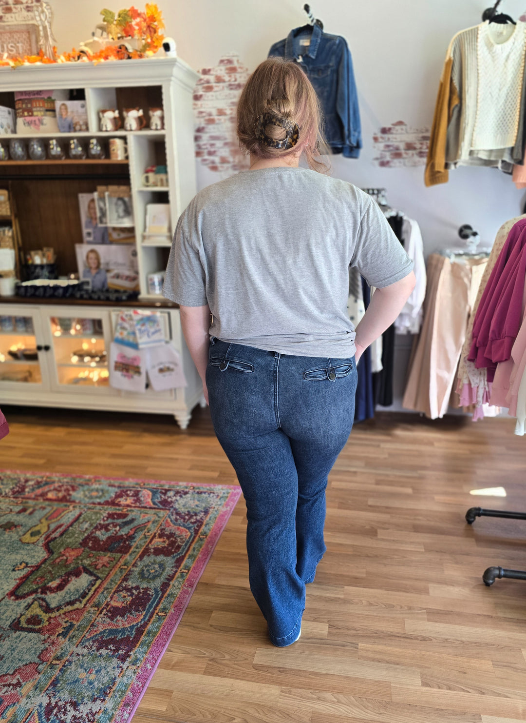 Judy Blue Mid-Rise Welt Pocket Trouser Bootcut