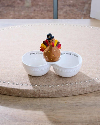 Snack Double Dip Server Bowl