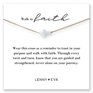 Gold Intentions Symbol Necklace- Cross