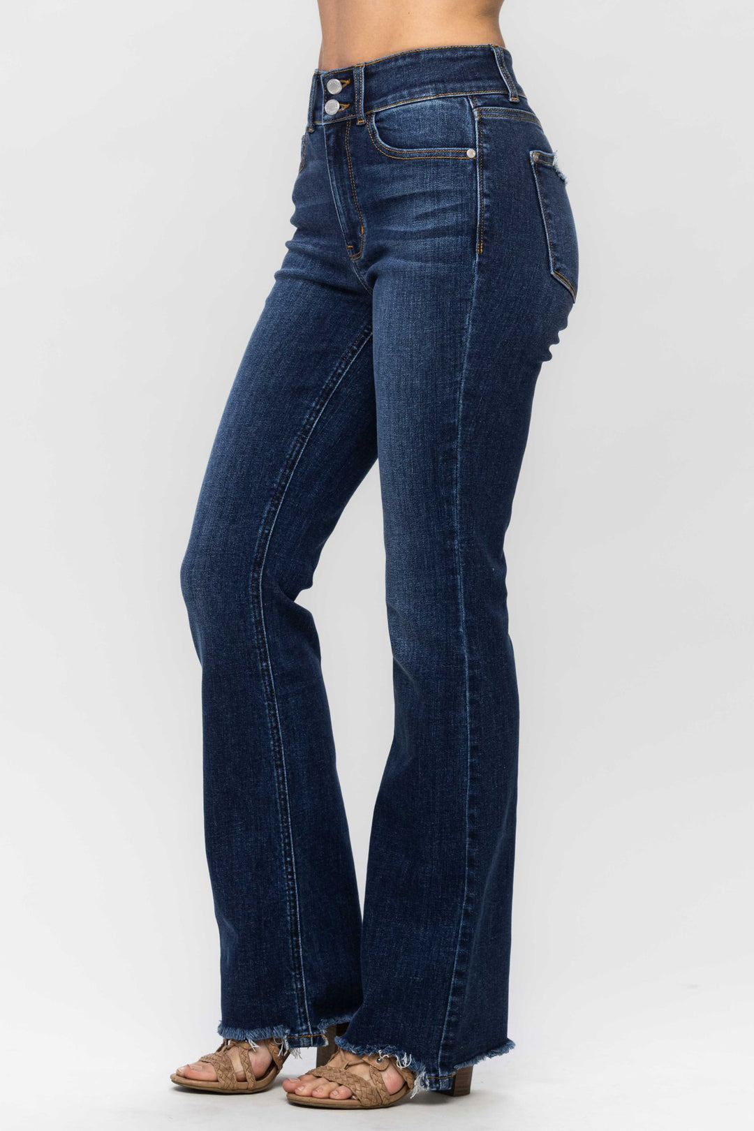 Judy Blue Double Button High Rise Bootcut