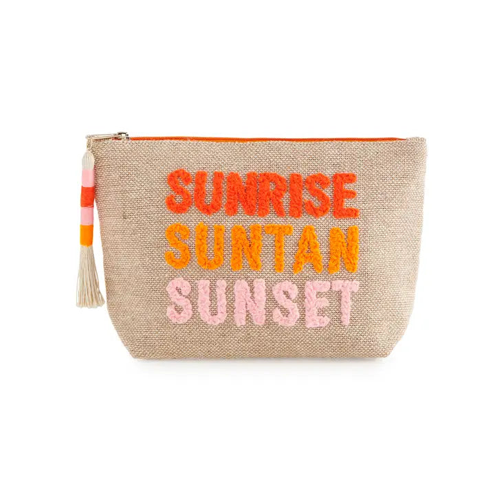 "Sunrise Suntan Sunset" Zip Pouch
