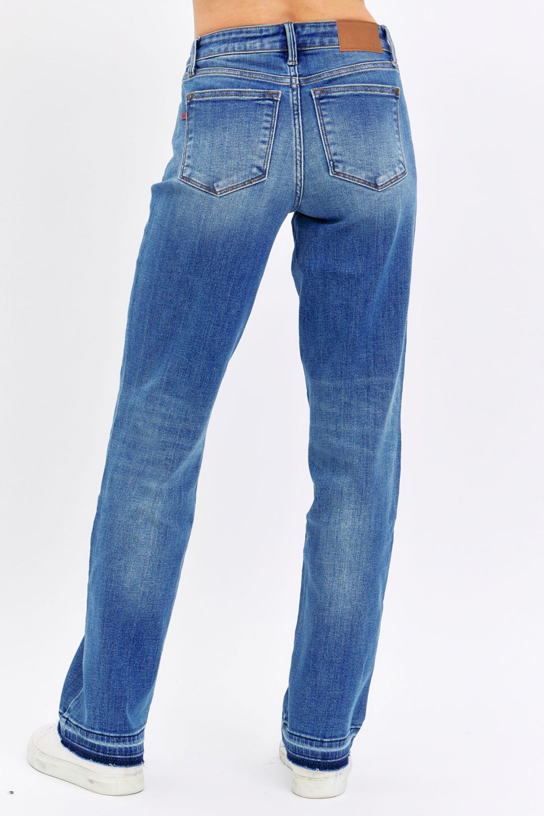 Judy Blue Mid Rise Dad Jean with Release Hem