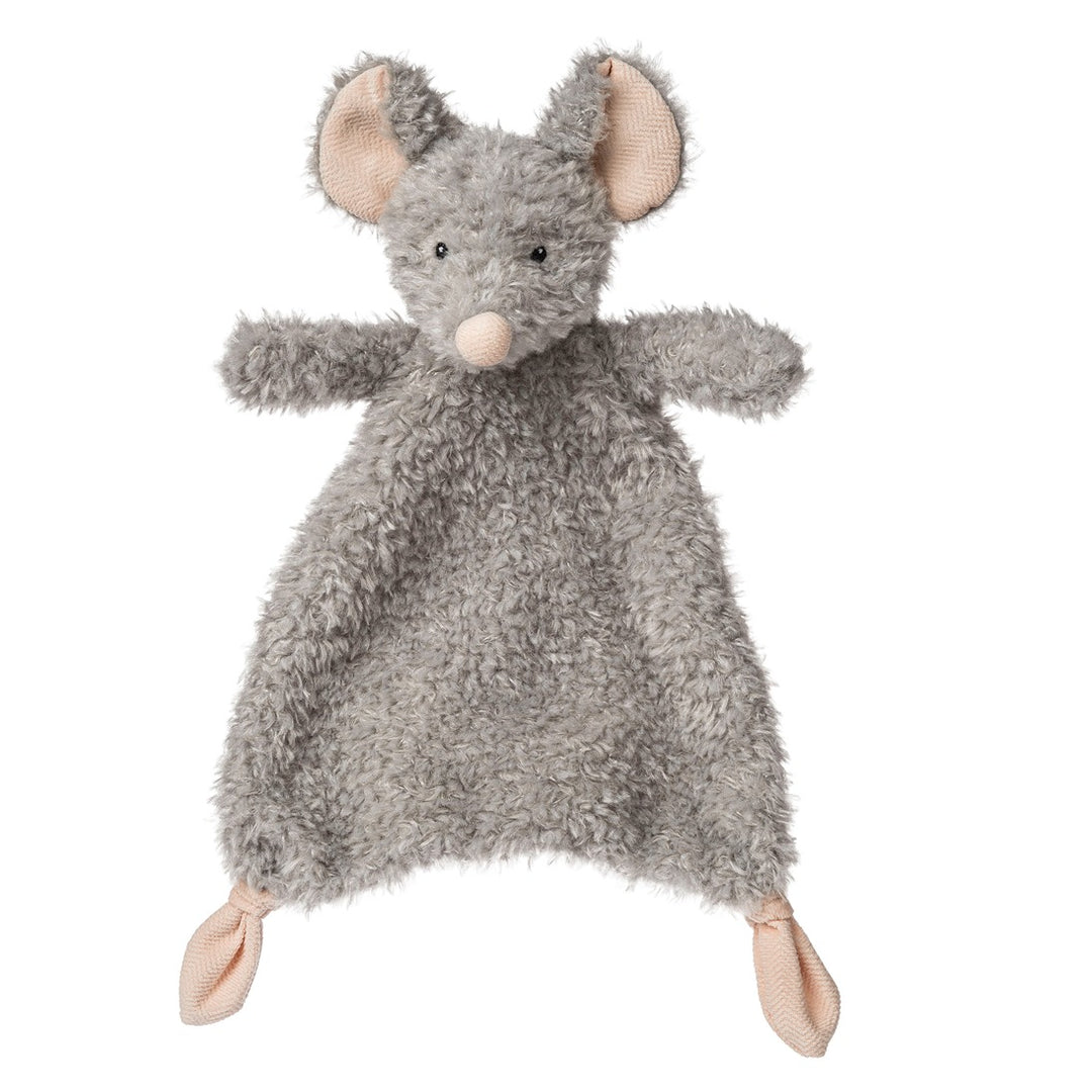 Plush toy mouse on a white background