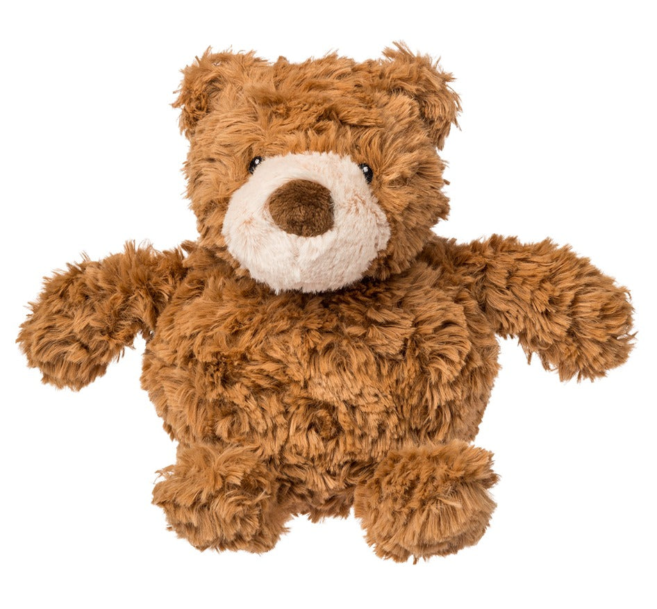 Brown teddy bear on a white background