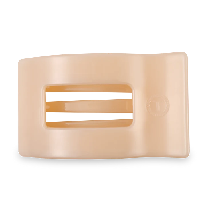 beige flat rectangle hair clip