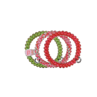 Teleties Small Coil Hair Ties- And to All a Good Night