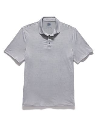 Gray polo shirt on a white background