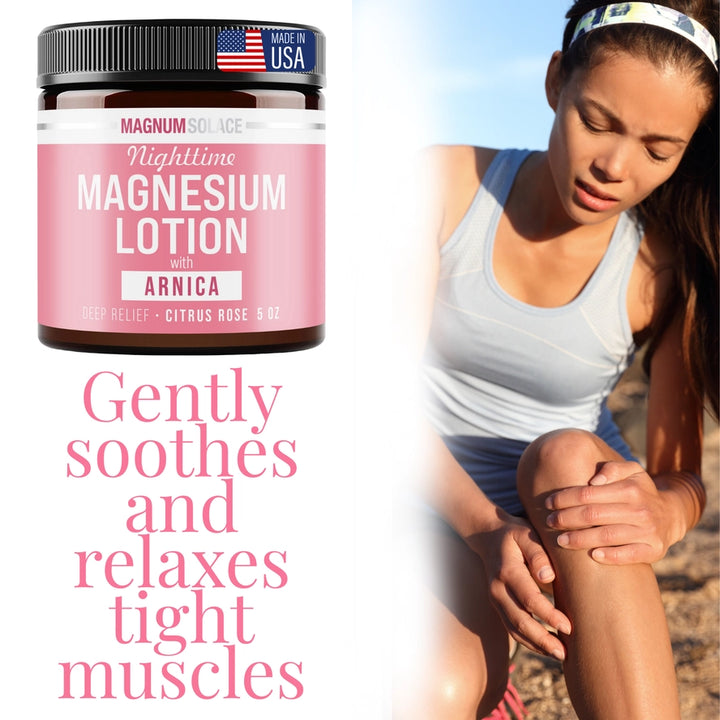 Nighttime Magnesium Lotion with Arnica- 5oz Citrus Rose