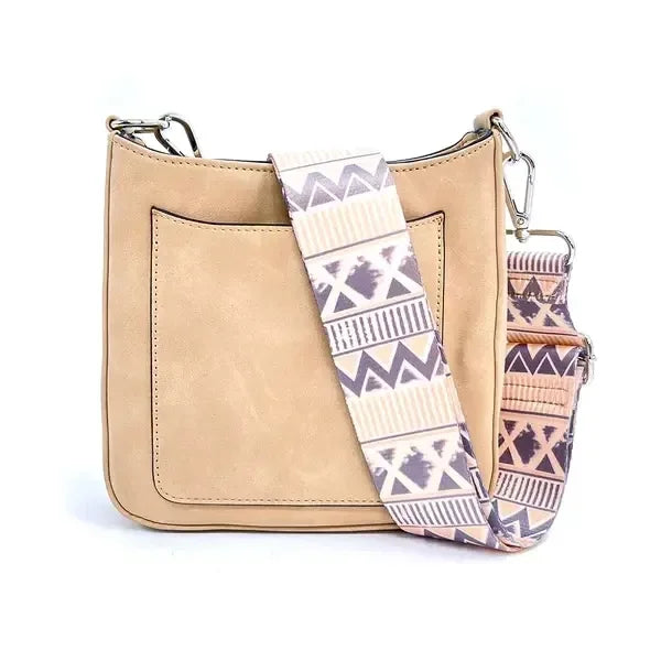 Ashley Crossbody with 2 Changeable Straps - TAN