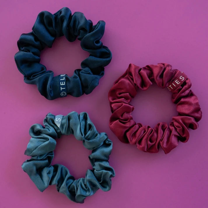 Teleties Small Silk Scrunchies - Autumn Assortments