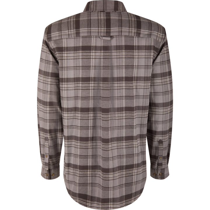 Drake Autumn Flannel Shirt in Hardy Grey Plaid